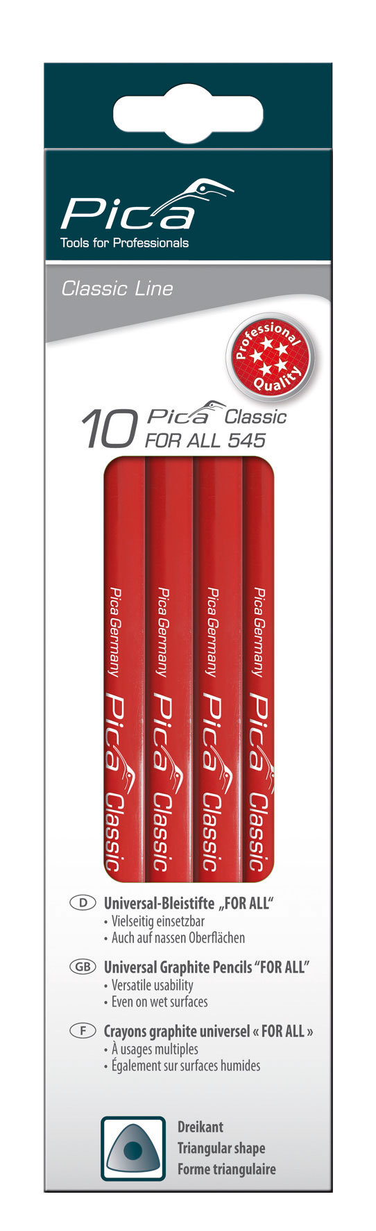 Pica Markierstift FOR ALL schwarz 23cm | Pica-Marker