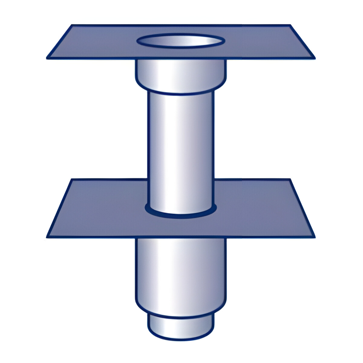 Polybit Topf-Gully-System Ø75mm Edelstahl V4A gedämmt